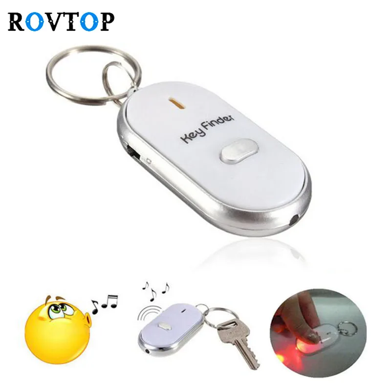 

Rovtop Mini Anti-lost Whistle Remote Key Finder Flashing Beeping Remote Control Kids Key Wallet Locators Child Alarm Reminder Z2
