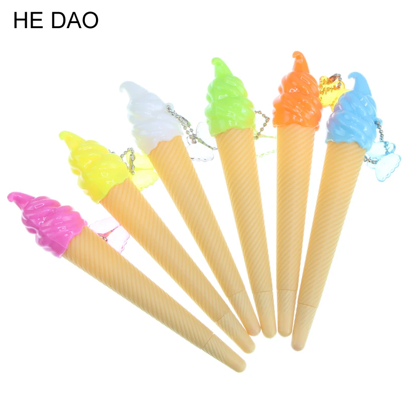 

1 Pcs Creative Ice Cream Pen Kawaii Gel Pen Caneta Material Escolar Stationery Office School Supplies Gift Random Color