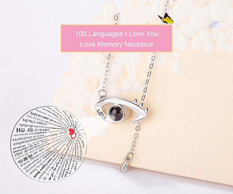 sterling sivler 100 language i love you eye pendant necklace 01