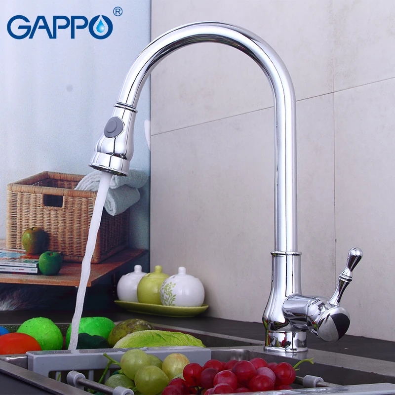 Gappo для кухни pull out Кухня питьевой воды кран вращающийся кухня воды кран-смеситель для мойки бортике armatur