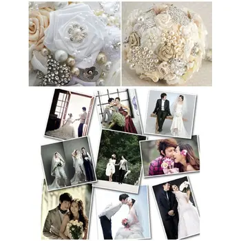

30m Fishing Line 12mm Rose Flower Artificial Pearls Beads String Chain Trim Decorative Garland Roll For DIY Wedding Party Decor