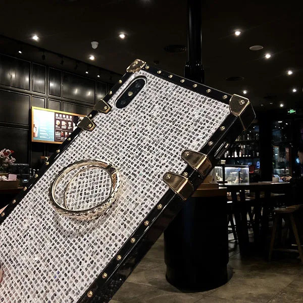 Selfan, женский роскошный блестящий чехол для iPhone6 s 7 8 Plus XS XR XSMAX 11 pro max Samsung S8 S9 S10 plus, шикарный чехол, чехол для багажника