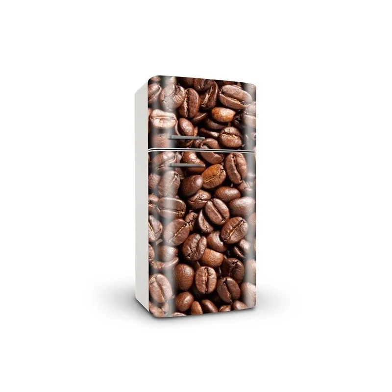 

3D Moden Delicious Coffee Bean Art SelfAdhesive Refrigerator Sticker Fridge Door Cover Wallpaper 60x150cm 60x180cm 100x180cm