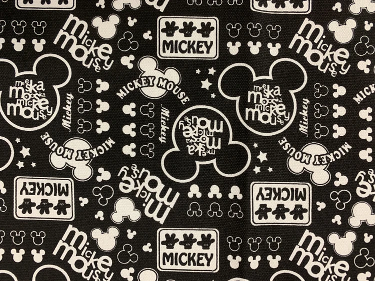 90*143 см Микки хлопок холст ткань печатный мультфильм изображение DIY ручной работы дети лоскутное пружинная скатерть