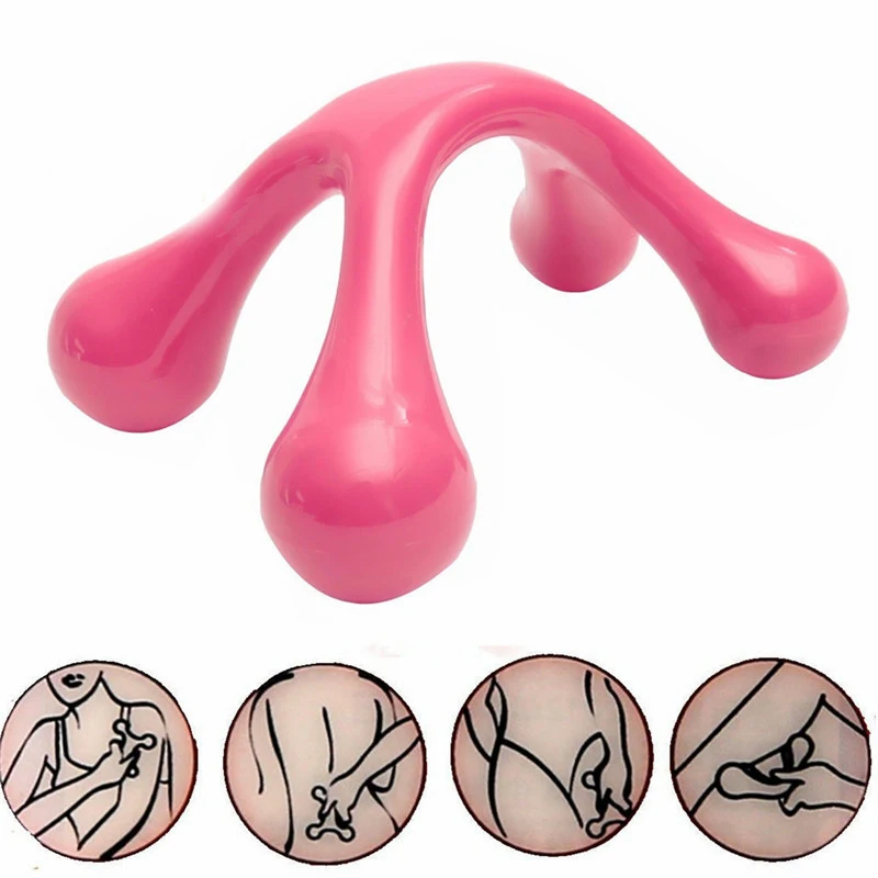 Handheld Arch Body Massager Health Balance Four Ball Back Mini Massage Stick Relax  Acupressure Health Massage Tool Dropshipping