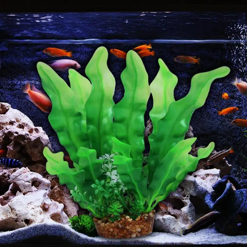 Моделирование подводные растения поддельные ламинат водная Трава Аквариум Украшение