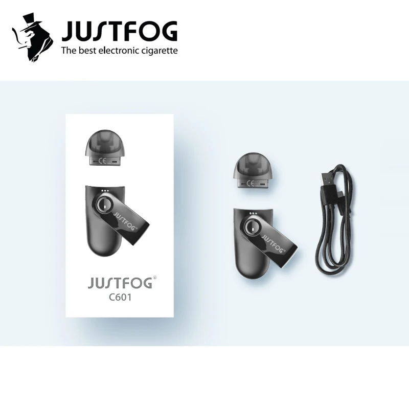 Justfog C601 спортивный стручок стартовый набор 1,7 мл емкость электронная сигарета 670 мАч с Ом встроенная катушка VS ijust 3 комплект