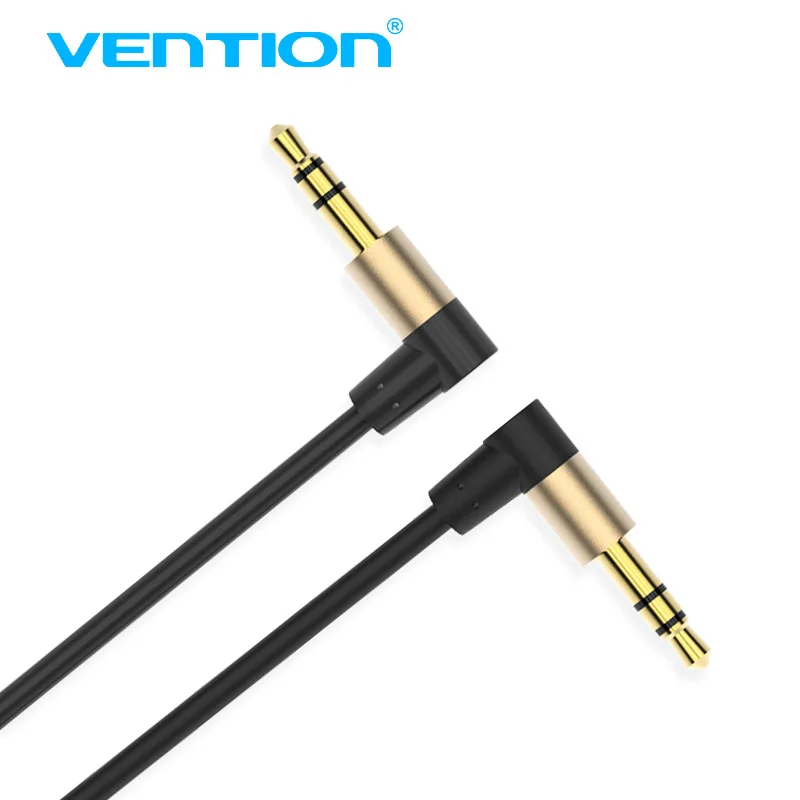 

Vention Audio Cable 3.5mm to 3.5 mm Jack Aux Cable Male to Male 90 Degree Stereo Speaker cable for iphone 7 Car Speaker Headset