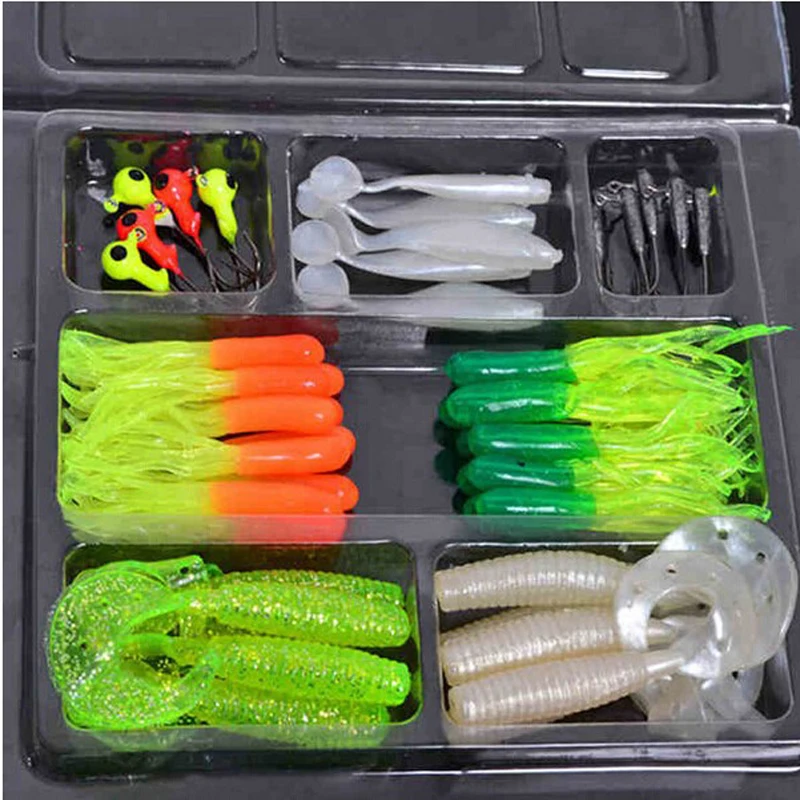 

Guaranteed Shipping Guaranteed Shipping 35pcs Soft Artificial Plastic Worm Fishing Lures And 10pcs Small Lead Hooks HJ052