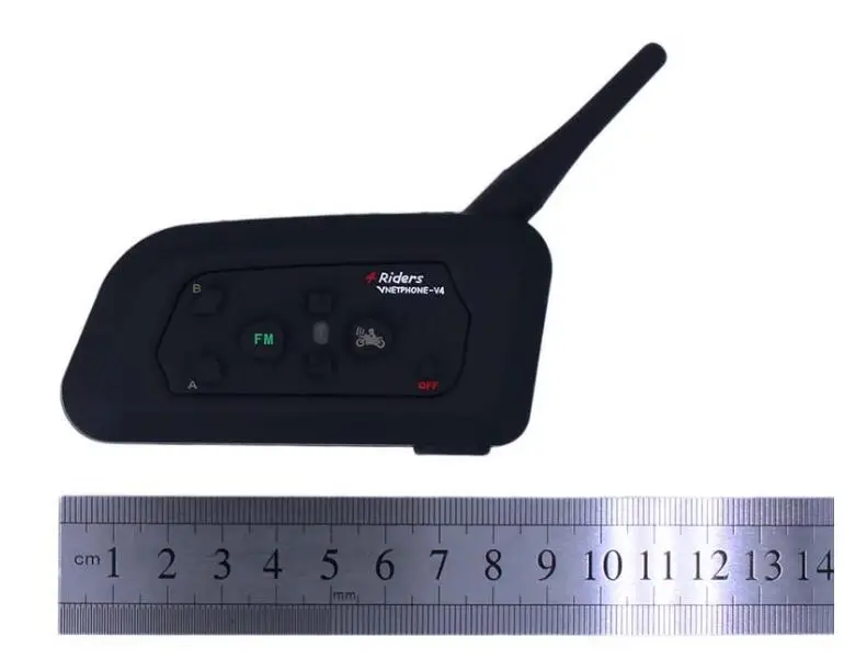 VNETPHONE 1200 м Bluetooth мотоцикл велосипед Interphone 4 всадника гарнитура динамик шлем наушник для внутренней связи для футбольного рефери
