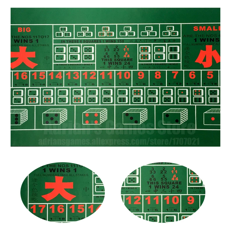 180*90 см Sic Bo резиновая скатерть для покера Tai-Sai макеты нескольких игроков Sicbo скатерть покерный коврик Tapis