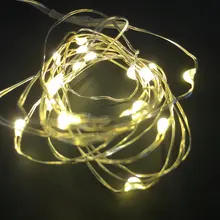 5 шт. 2 м 20LED Погружные Цветочные светодиодные свечи ультра-тонкий медным проводом Фея свет шнура F/Валентина Рождество свадьбы таблица Ваза деко