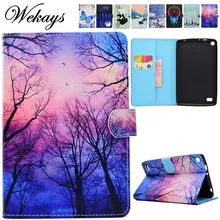 Wekays Cover For Amazon HD7 2015 Cute Cartoon Flower Leather Stand Cases For Amazon Kindle Fire HD 7 2015 7.0 Tablet Cover Cases