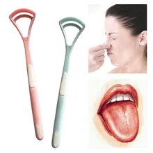 2Pcs Tongue Brush Tongue Cleaner Scraper Cleaning non-slip Tongue Scraper For Oral Care Keep Fresh BreathTongue Clean Tool