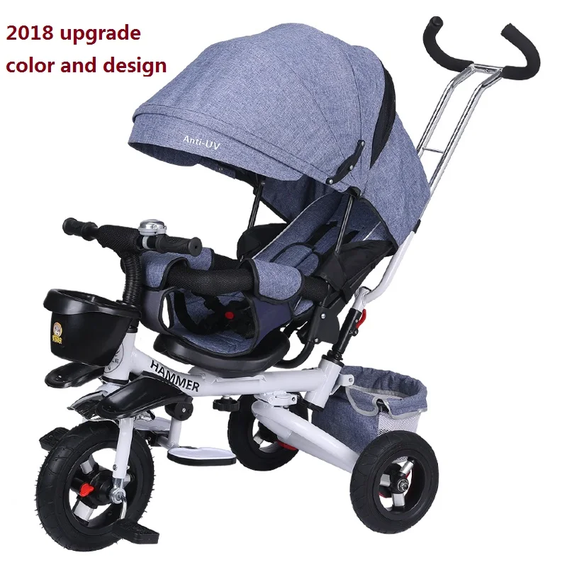 

Light Folding Child Tricycle Trolley Baby Bike Infant Stroller Buggiest Suit For Month 6 to Age 3