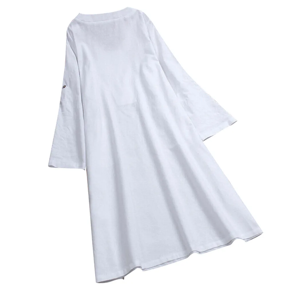 Женское платье, женское Однотонное Платье макси с коротким рукавом и v-образным вырезом, платье средней длины, вечернее платье vestidos размера плюс