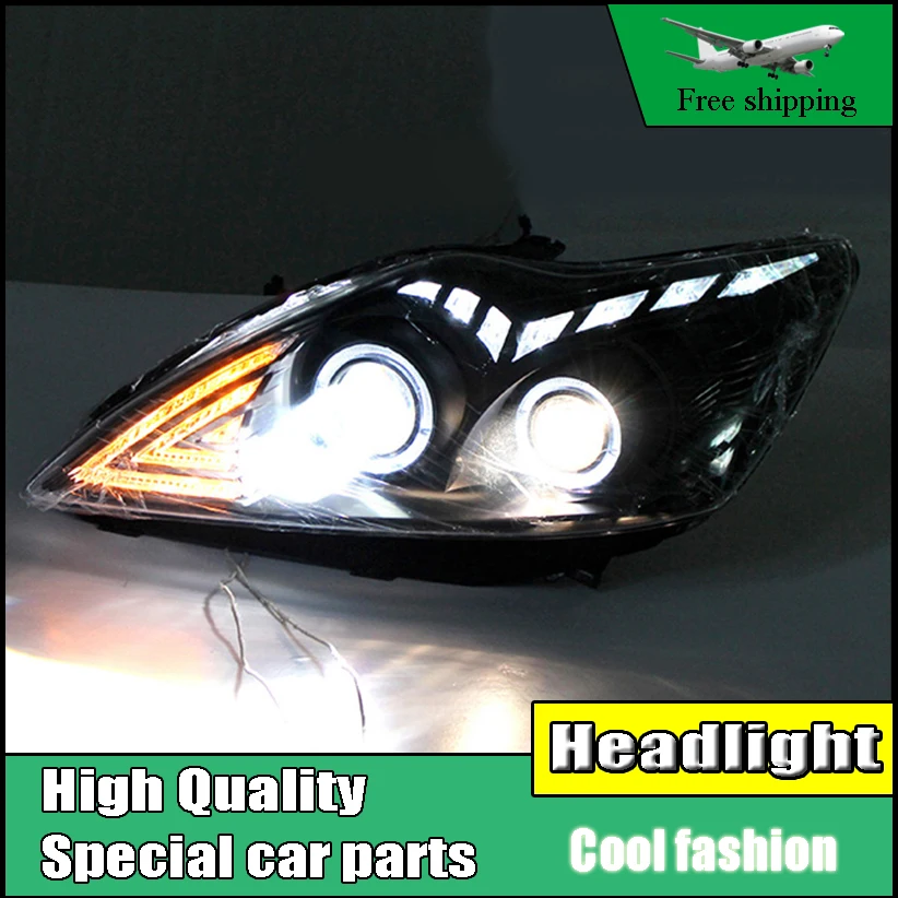 Car Styling Head Lamp For Ford Focus MK2 Headlights 2009 2011 LED