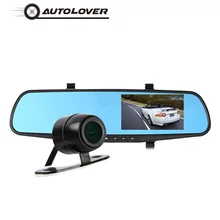 AUTOLOVER RM-LC2010 4.3-Inch Car DVR 1080P Full HD Dash Cam With Rearview Mirror Design 170 Degree Lens Driving Recorder