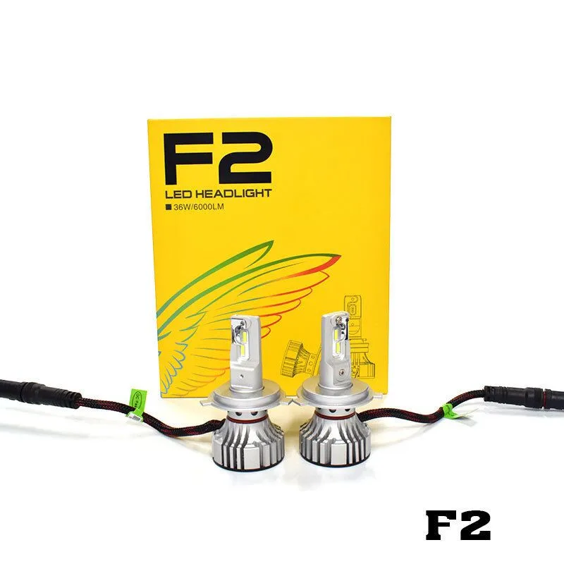 

F2 H4 Car Headlight H7 H4 LED H8/H11 HB3/9005 HB4/9006 H1 H3 9012 H13 9004 9007 72W 12000lm Auto Bulb Headlamp 6000K work Light