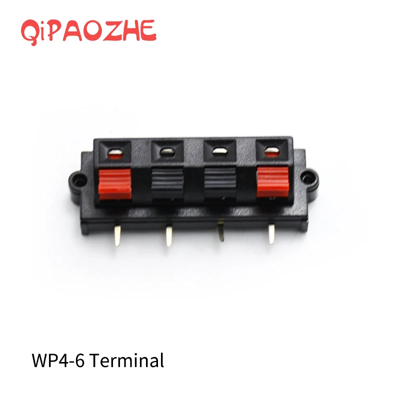 

3Pcs Spring Clip Speaker Terminal Board 4 Ports Binding Post Connector Socket