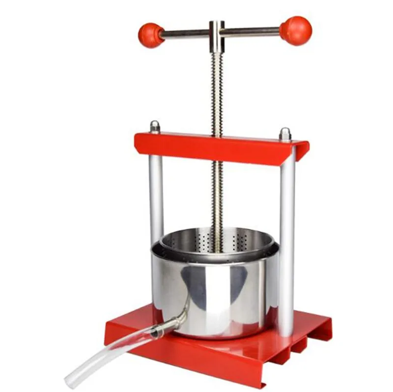 6L Home Small Business stainless steel Grape Wine Presser Juicer fruit