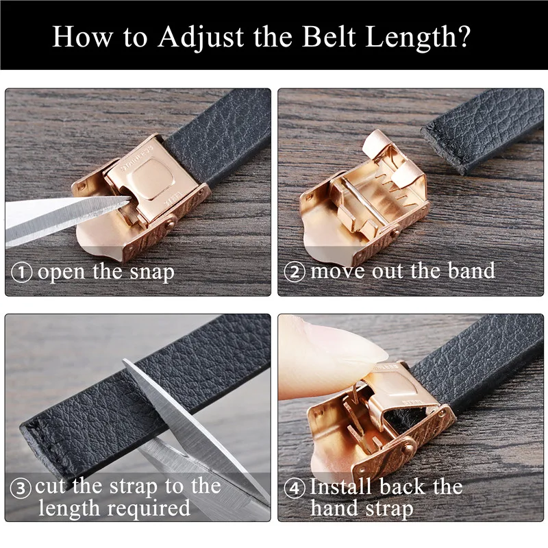 HAWSON Punk Gold Bracelet Stainless Steel Clasp Micro Fiber Leather Bracelet Men Women Wristband