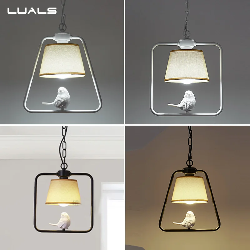 

Nordic Rural Pendant Lamp Personality Birdie Led Pendant Light For Restaurant Living Room Lamp Decoration Modern Indoor Lighting