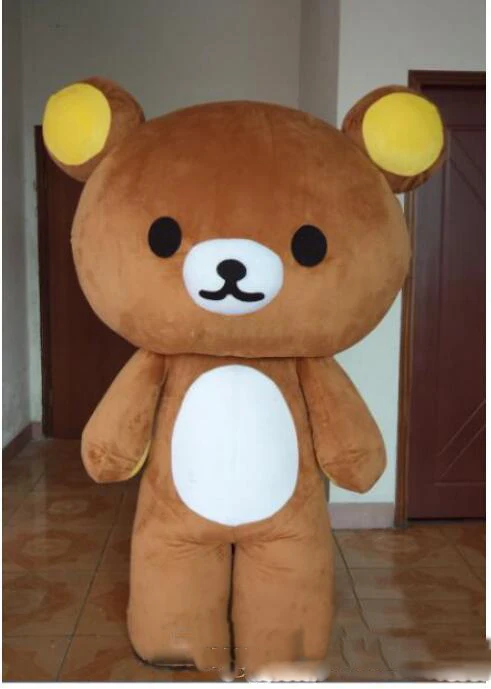 

Hot selling Janpan Rilakkuma bear Mascot Costumes Adult Size high quality Halloween Party free shipping