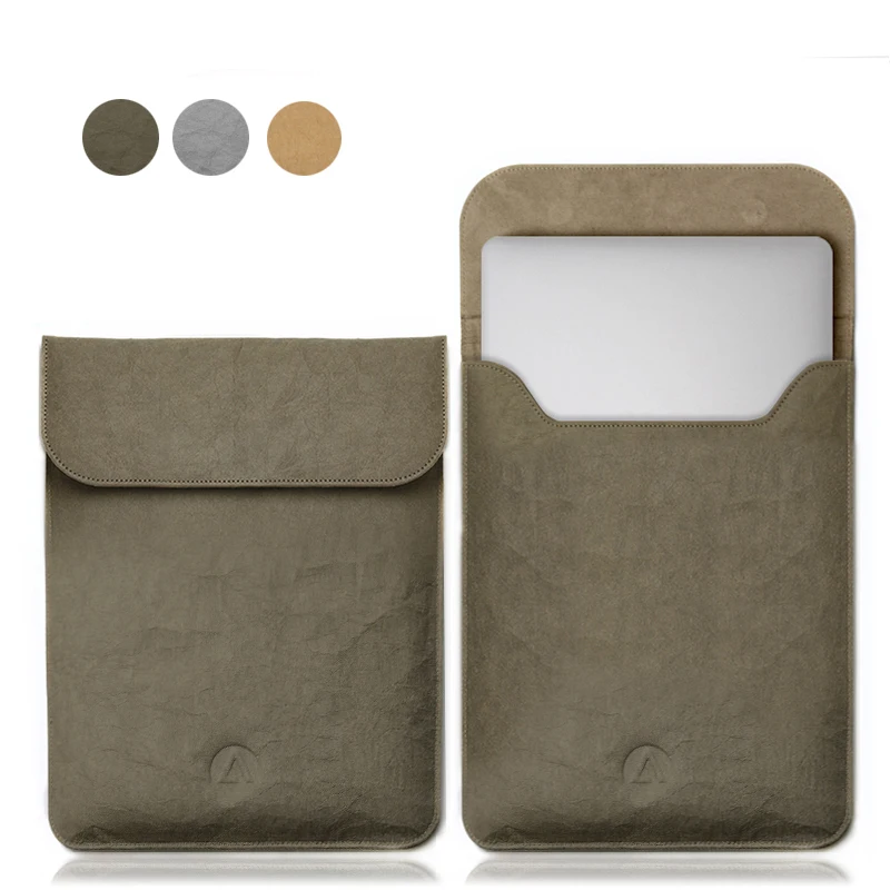 

Waterproof Kraft Paper Laptop Handbag Notebook Sleeve Bag Case For Macbook Air Pro Retina 12 13 15 Laptop New Air 13 Liner Bag