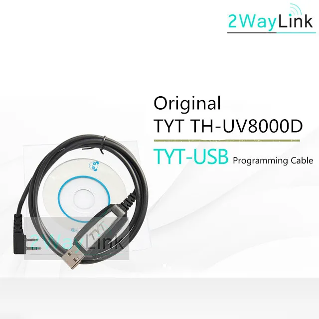 

Original TYT USB Programming Cable+CD For Handheld Walkie Talkie DM-UVF10 TH-UV8000D TC-8000 TH-UV8000E TH-UV9D TH-F8