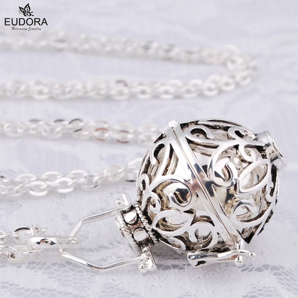 Copper Metal Chain Neckalce Musical Bell Harmony Bola Ppendant Soft