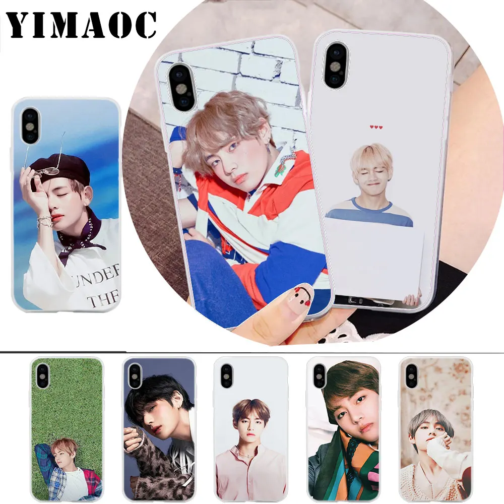 

YIMAOC BTS Bangtan Boys Soft Silicone Case for iPhone X r s Xr Xs Max 8 7 6S 6 Plus 5 5s SE