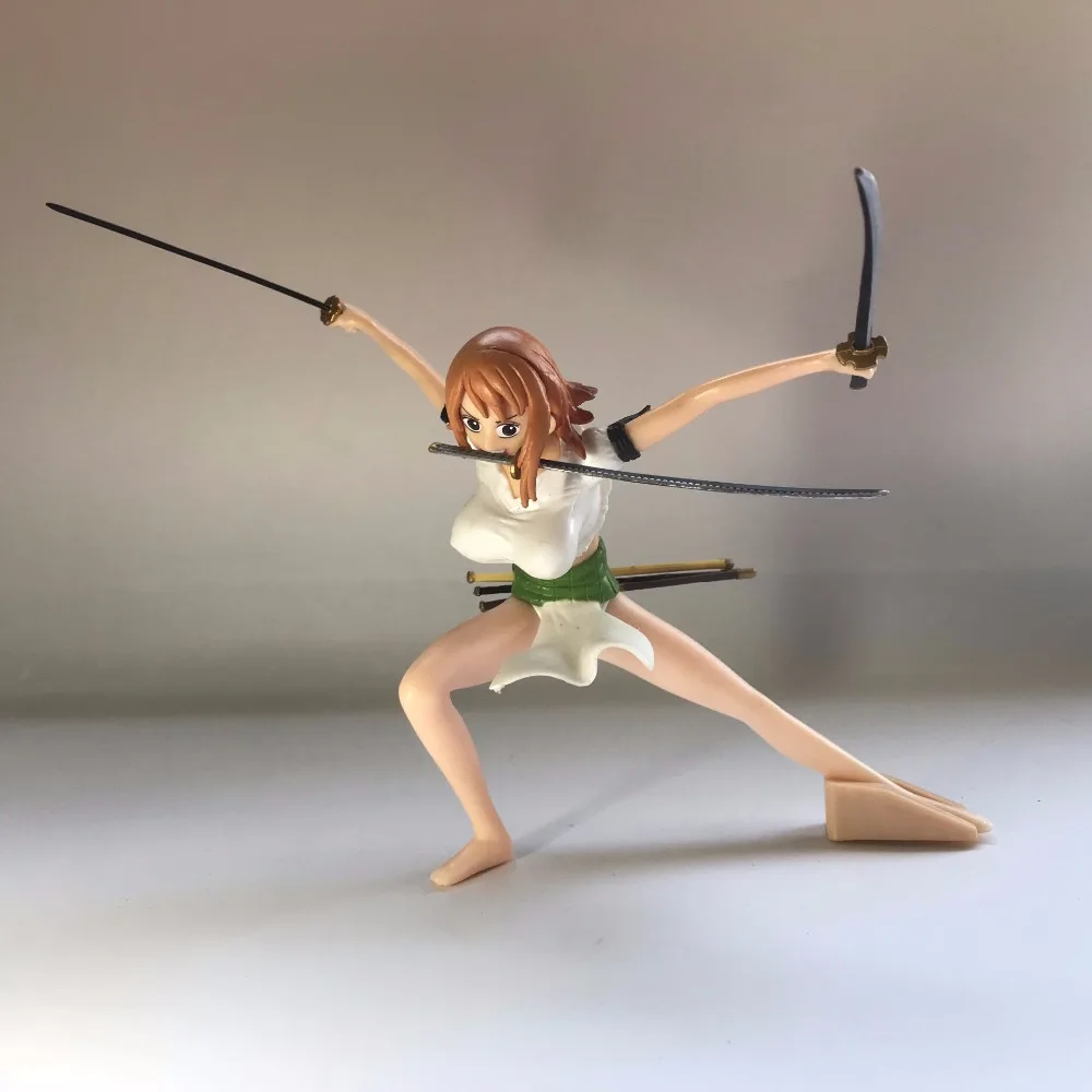

15CM One piece Nami Roronoa Zoro Anime Action Figure PVC New Collection figures toys Collection for Christmas gift
