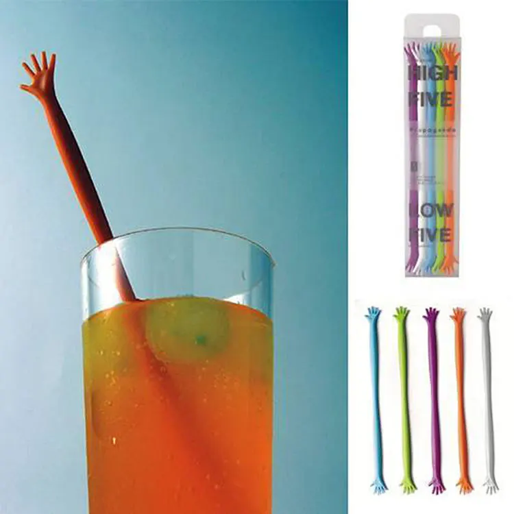 

High Five HELP ME Juices Spoon Bar Rabble Rods Drink Stirre Coffee Stirrer Stirring Rod Coffee Stir Stick Tools5 Pcs/lot 21.5cm