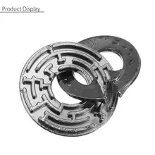 Металлический разблокированный лабиринт головоломка Лабиринт IQ головоломка обучающая игрушка подарок игрушка-пазл для детей подарок на день рождения