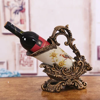 

American pastoral village Decor craft ornaments high-end European style of the ancient wine wine frame resin