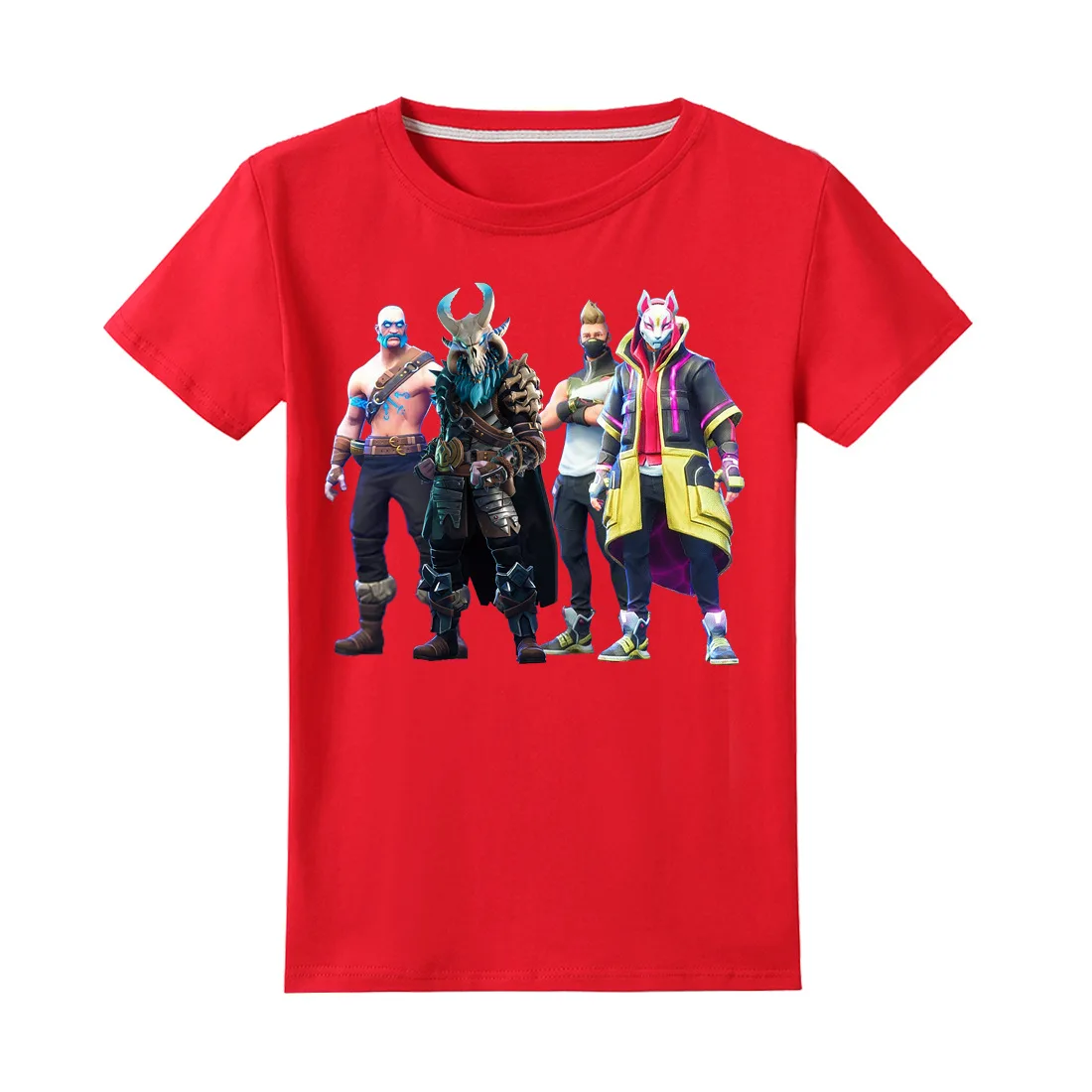 

Children Short Sleeve T-Shirt 100% Cotton Boy Fornite Clothes Tops Tees Game Cartoon Print Fortnight 6-14YKids Teen Gift Costume