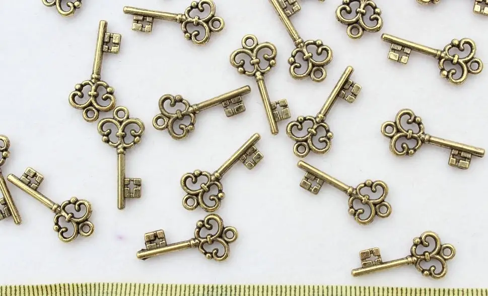 700 шт. винтажные ключи скелетоны с бронзовым покрытием|vintage keys|key vintagependant charms |