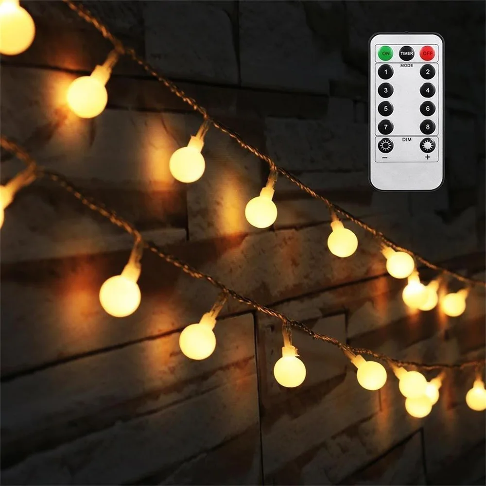Christmas Lights String Ball 5M 50LEDs DC5V USB Powered LED String