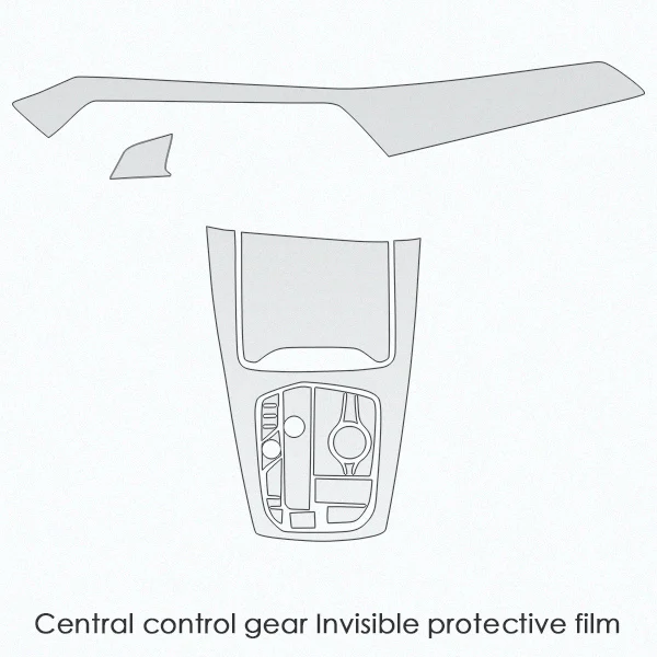 Самовосhealing вающаяся Автомобильная интерьерная защита экрана, центральная консоль, навигационный дисплей, защитная пленка, наклейка для BMW X5 G05 - Название цвета: central control gear