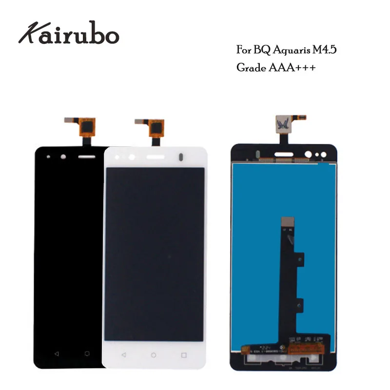 

5PCS/LOT DHL Free LCD replacement for BQ Aquaris M4.5 LCD Display+Touch Screen Assembly Black Color & Fast delivery