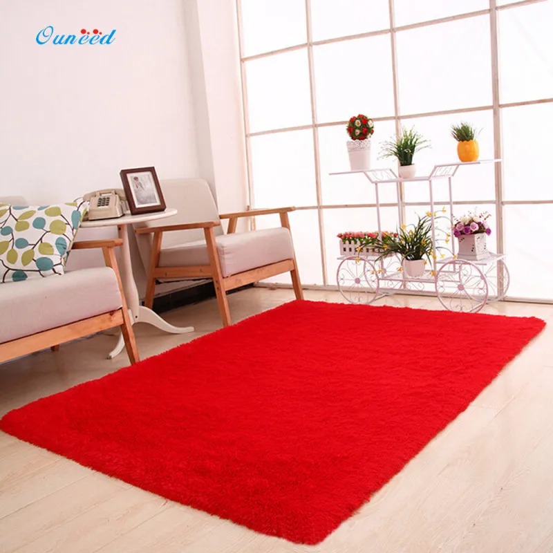 Günstige Ouneed Freies Verschiffen Große 80x120 cm Flauschigen Teppiche Polypropylenfaser Super Bequem rutschfeste Badematten Epacket