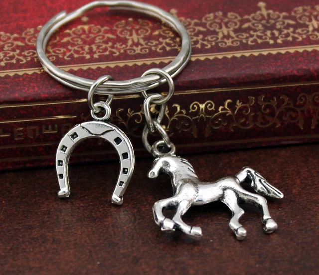 Silver Horseshoe Keychains & Key Rings Horse Key Chains Accessories For