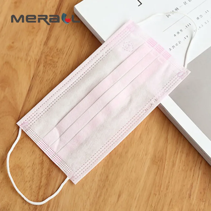 

Disposable Colorful Anti-dust Mask Ventilation Breathable Shape Dustproof Defence Smog Face Mouth Protective Pink Cotton Tools