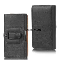 Lichee/Smooth Pattern Leather Pouch Belt Clip Bag for Huawei U9508 Phone Cases Cell Phone Accessory