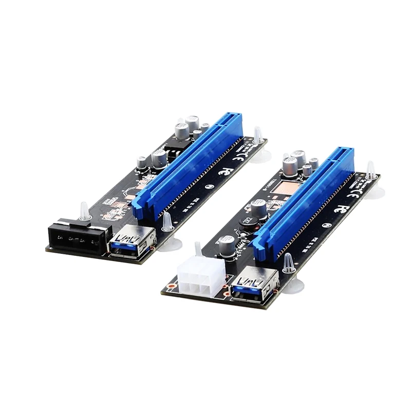 Pci e 1X to 16X Extension Cable Convert Card PCIe Graphics Adapter USB 3.0 Extender Riser Card