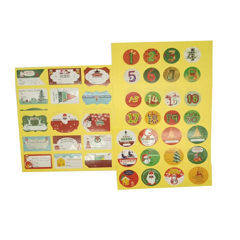 

10sheet/lot Christmas Theme Multifunction Paper Adhesive Sealing Sticker DIY Handmade Gifts Package Decorative Label Stickers