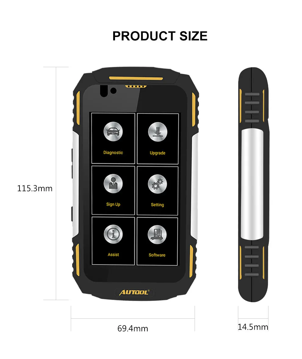 AUTOOL CS BOX Pro Wi-Fi Multi Системы Инструменты диагностики с Quad core Android IP67 Рабочая платформа воды, пыли, ударов