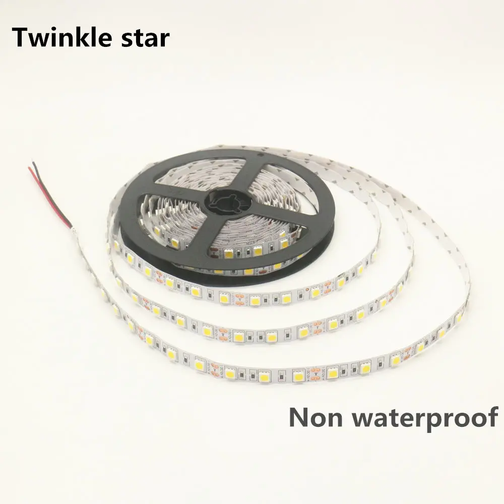СВЕТОДИОДНАЯ лента smd 5050 4000k led 5 м Водонепроницаемая ip65 12 В постоянного тока