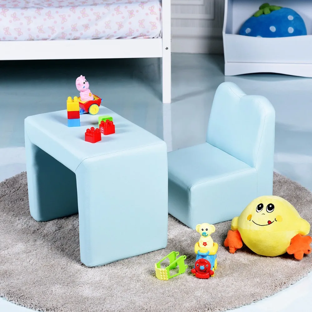 Giantex Multi-functional Kids Armchair Sofa Table Chair Set Gift Living Room Boys Girls HW58619BL Giantex Multi-functional Kids Armchair Sofa Table Chair Set Gift Living Room Boys Girls HW58619BL